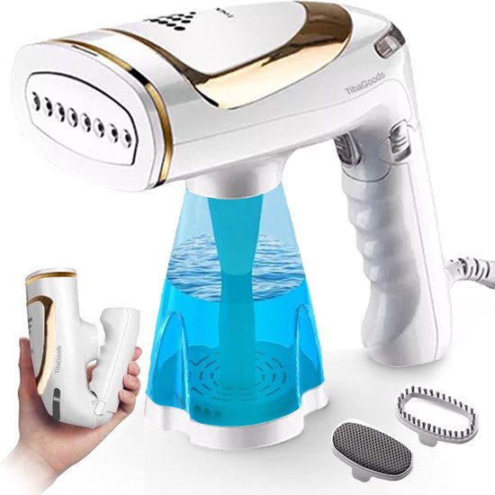 Défroisseur vapeur - TibaGoods - Pour vêtements - Chauffe rapidement - 1600w - 250ml