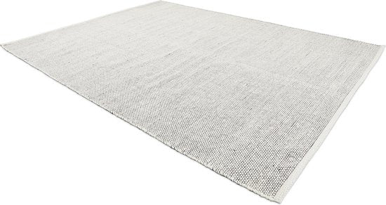 Lifa Living Tapis - Laine et coton - Tissé - 160x230 cm - Design scandinave - Noir/Blanc