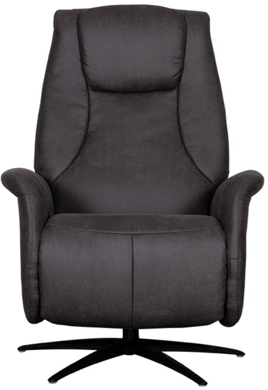 LABEL51 Fauteuil Stockholm - Gris - Tissu - Taille unique - - - Pivotant - Avec accoudoirs