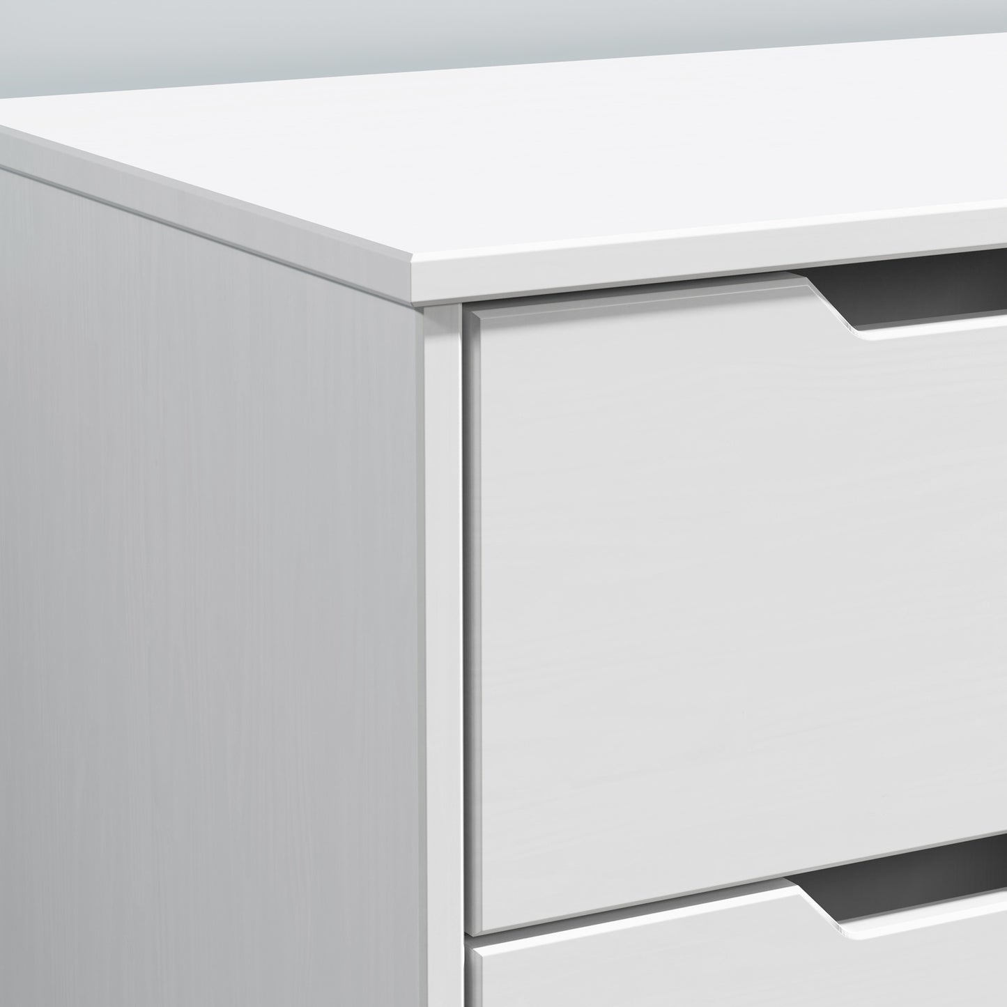 Borneo Meuble TV - Pin certifié FSC® - 140x42x40 Blanc