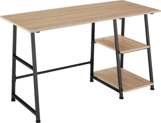 tectake® - Bureau Paisley 120x50x73,5cm - indrustrie - brun clair - 404697