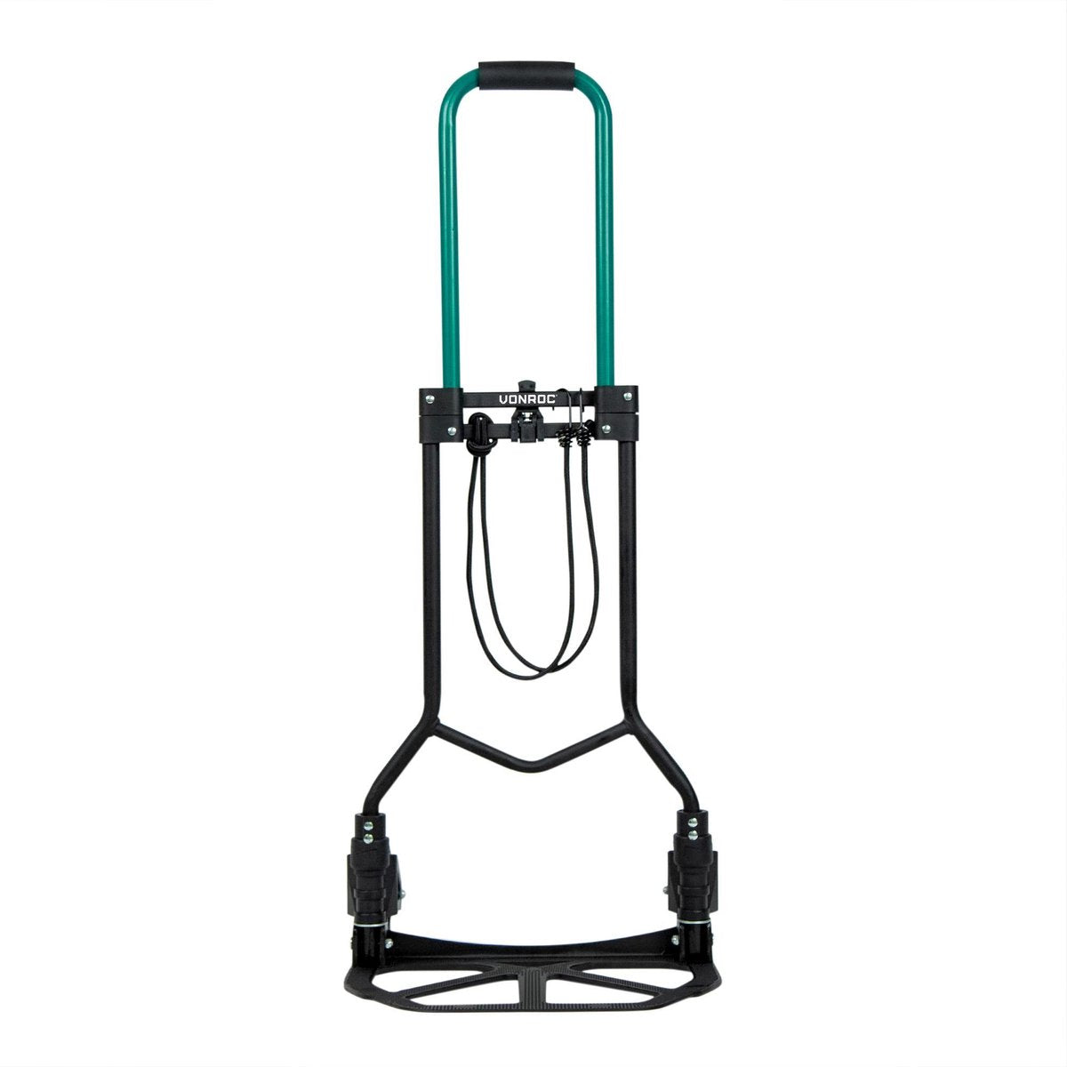 VONROC Trolley - Pliable - Plate-forme de transport avec antidérapant - Capacité de charge max. 80kg. - Avec support à bagages