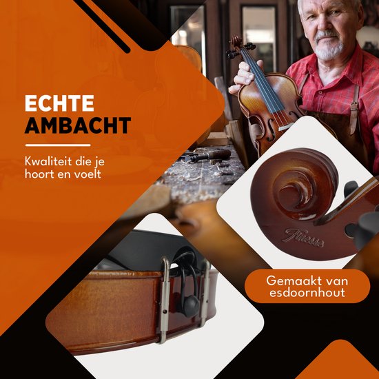 Kit de démarrage pour violon Finesse - avec étui et accessoires - 4/4 - Violon - Paris