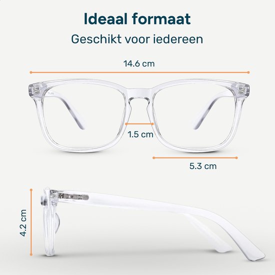 Alyze Blue Light Glasses - Écran d'ordinateur - Sans ordonnance avec filtre - Lunettes anti-lumière bleue