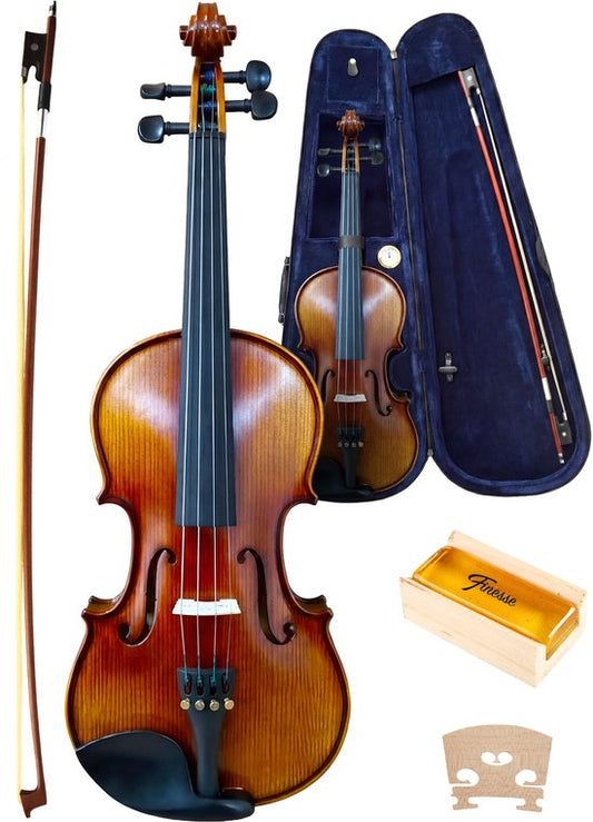 Kit de démarrage pour violon Finesse - avec étui et accessoires - 4/4 - Violon - Paris