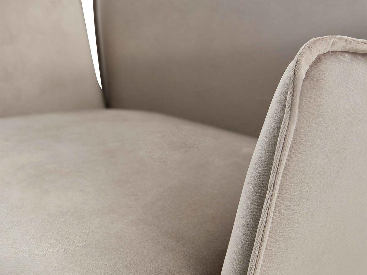 Chaise de bureau Jill en microfibre - Cognac - Lot de 2