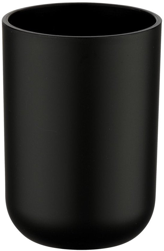 Gobelet de salle de bain Wenko Brasil 7,5 x 10,5 cm, TPE, noir