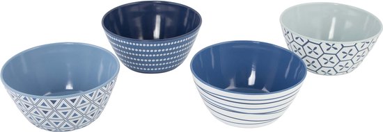 Bo-Camp - Vaisselle - Mix & Match- 16 pièces - Bleu