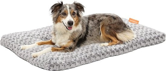 Happysnuts Dog Cushion 90 x 60cm - Lit pour chien - Donut Dog Bed - Fluffy - Grey - Washable