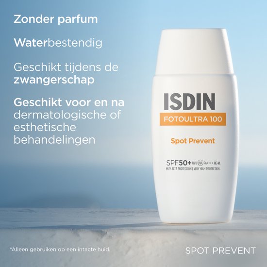 ISDIN - Fotoultra Spot Prevent - SPF50+ - 50 ml - Prévient l'apparition des taches cutanées