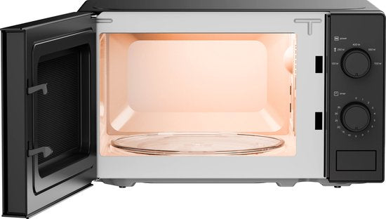 Tomado TMS2003B - Micro-ondes solo - 20 litres - 5 niveaux de puissance - 700 watts - Eclairage intérieur - Noir