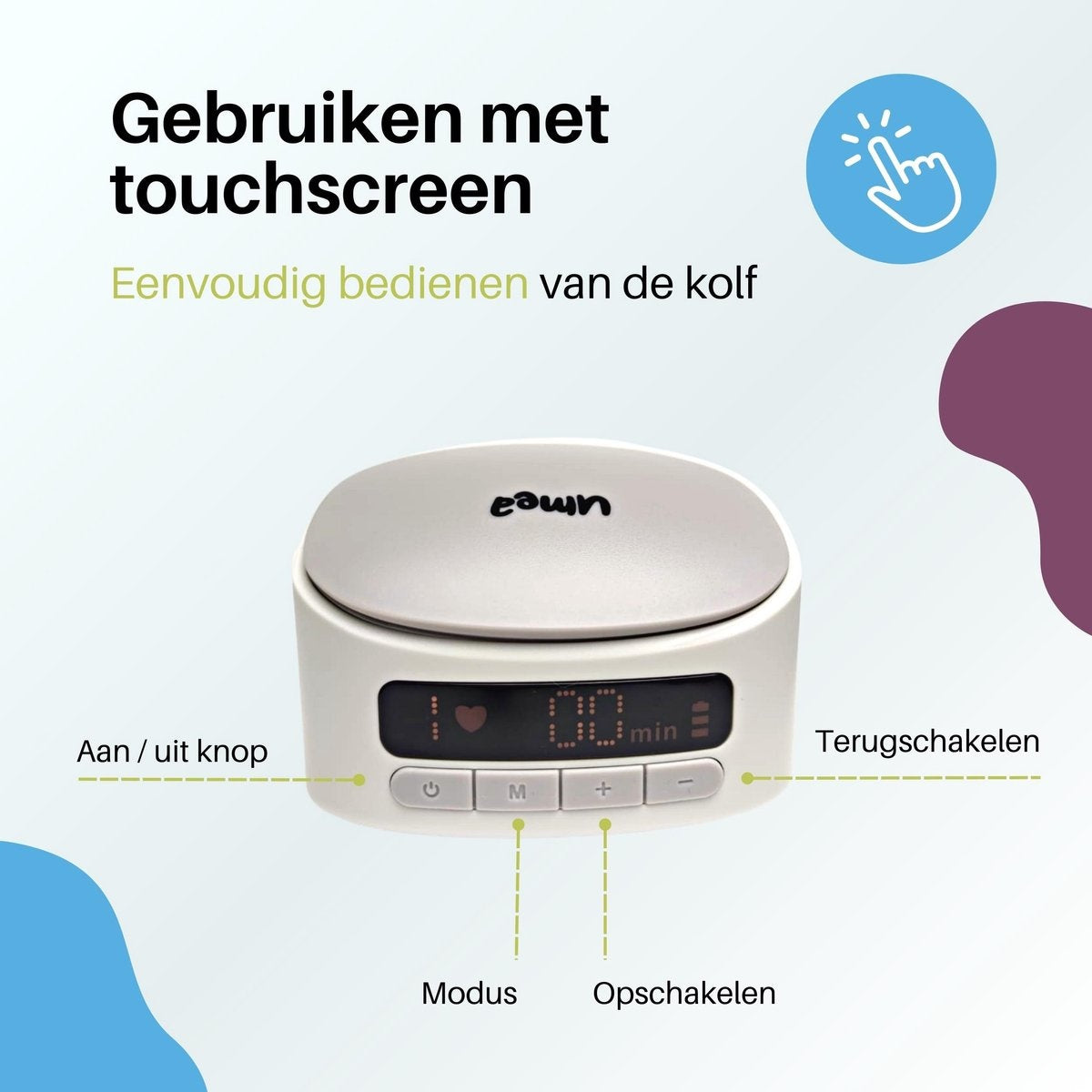 Umea - Tire-lait double - Blanc