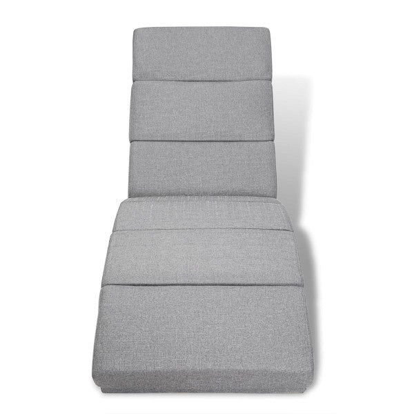 auteuil de Détente London – Tissu Gris Tressé, Charge 180 kg | Casaria