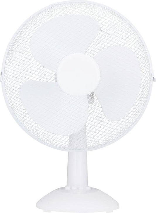 Lifetime Air Ventilateur de table 35W - Ventilateur pour table et bureau - avec poignée, 3 vitesses et fonction d'inclinaison - Silencieux 65dB - Blanc