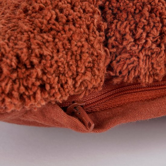 Coussin décoratif Jaimy de la collection In The Mood - 45 x 45 cm - Coton - Marron