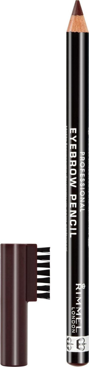 Crayon à sourcils Rimmel London Professional - 001 Dark Brown - 1 g - Avec peigne - Résistant aux frottements