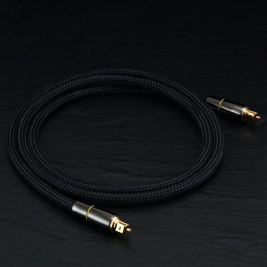 Câble optique Garpex® Premium en nylon - Câble audio optique - Câble audio optique - Mâle-mâle - 2 mètres
