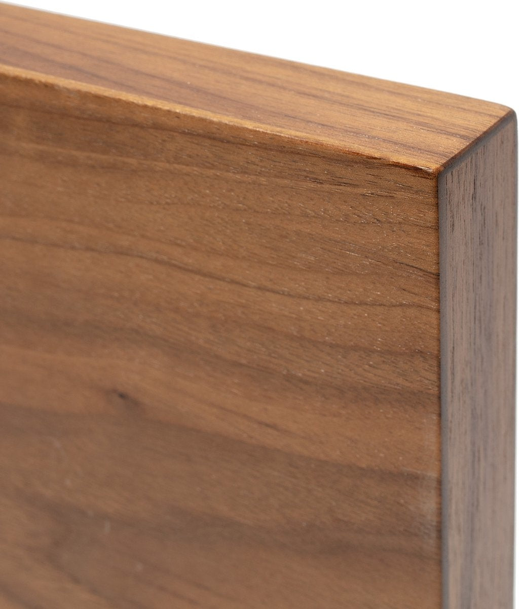 Coninx Vertico Messenblok Magnetisch - Messenmagneet - RVS Voet - Magneet Tweezijdig - Messenblok zonder messen - RVS / Walnoot