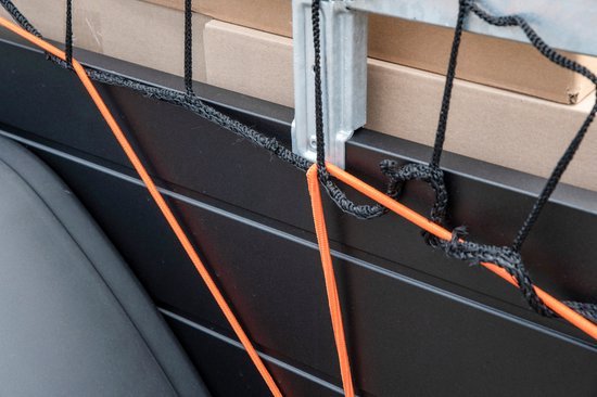 BLACK+DECKER Filet de remorque - 2 x 3 M - Elastique extensible - Dans sac de rangement - Noir