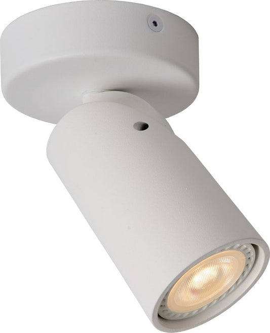 Lucide XYRUS - Spot de plafond (lampe de plafond) - Ø 9 cm - LED « Dim to warm » - GU10 - 1x5 W 2200 K/3000 K - Blanc