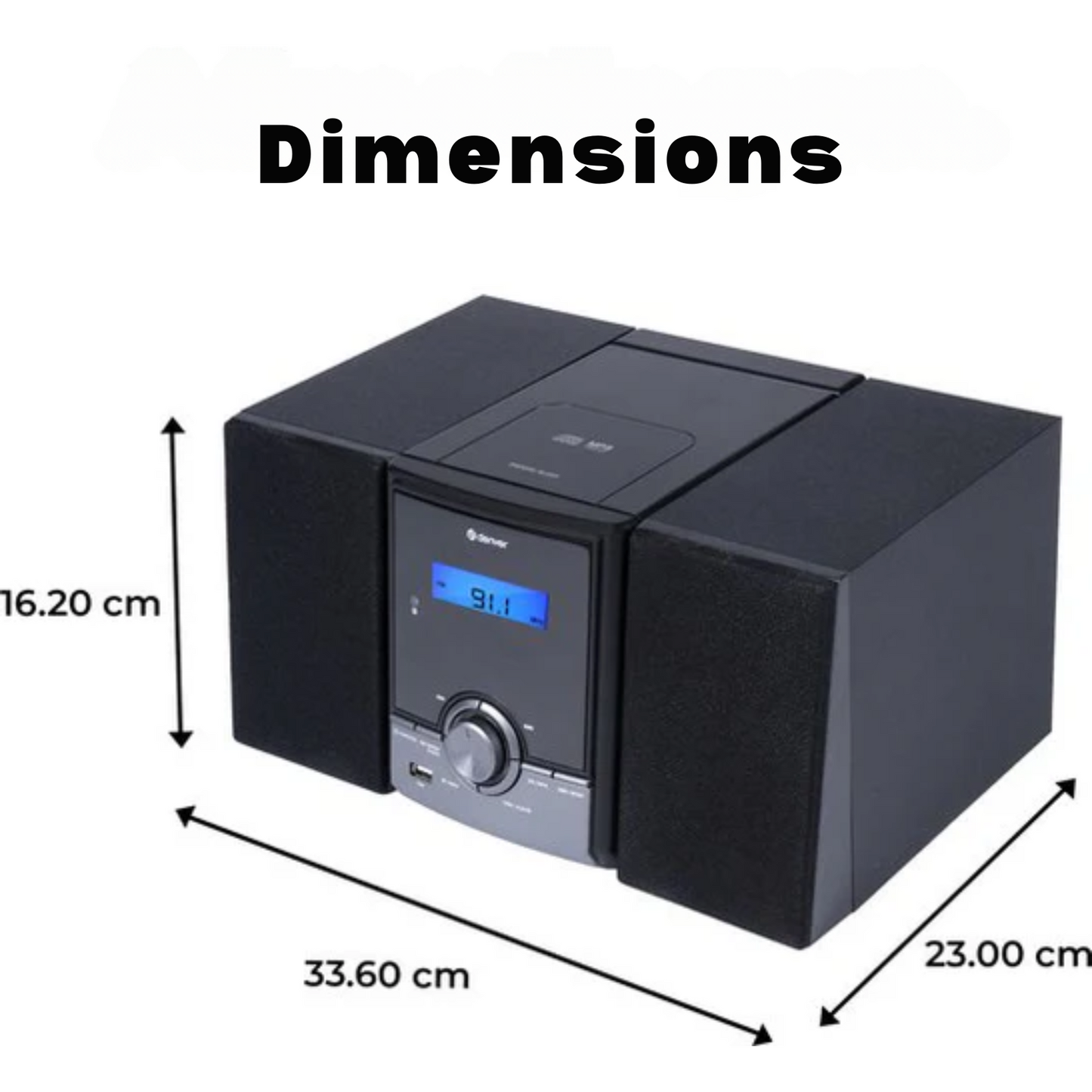 Radio Lecteur CD - Denver - Bluetooth - 60 présélections - DAB /FM / AUX - MDA285