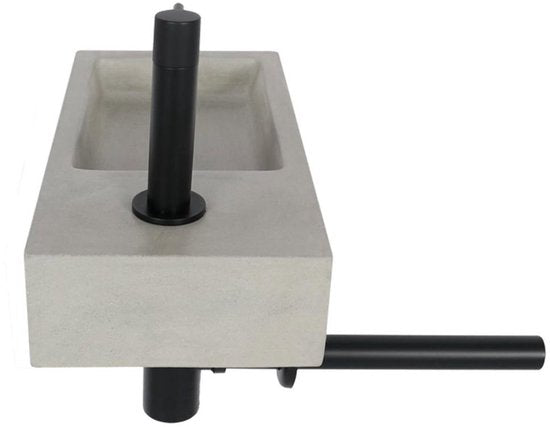 ENSEMBLE DE FONTAINE DIFFERNZ JUKON 38,5 × 18,5 × 9 cm, BÉTON GRIS CLAIR