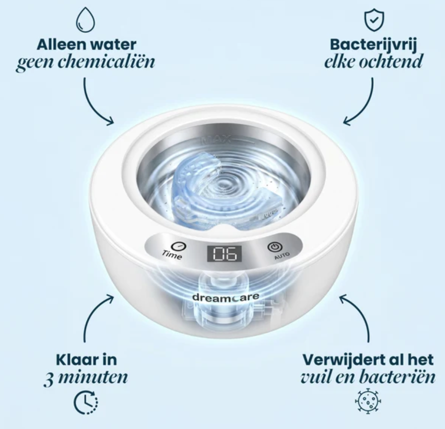 DreamCare UltraPod - Nettoyeur à ultrasons - Blanc - 5 modes de fonctionnement, nettoie en 60 secondes