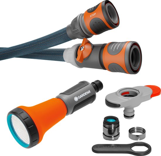 Tuyau textile - GARDENA  - Liano™ Xtreme 10m - orange/noir