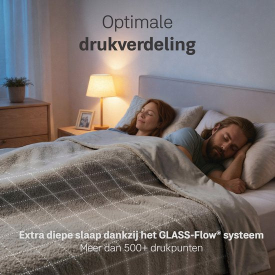 Couverture lestée CozySense® 11 kg - 2 personnes - Couverture lestée - Couverture lestée avec répartition de la pression GLASS-Flow® - Housse lavable incluse - 200 x 200 cm - Gris