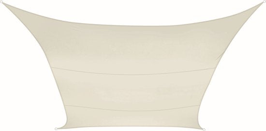 Toile d'ombrage Perel, hydrofuge, 2 x 3 m, 160 g/m², polyester, rectangle, crème