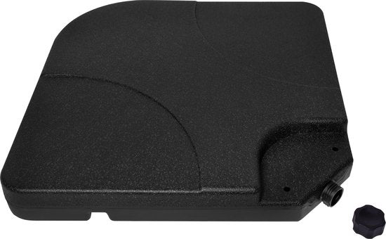 Tuiles pour parasol Bardolino - VONROC - 50x50cm - Capacité 25L - 4 pièces pour maintien de parasol - noir