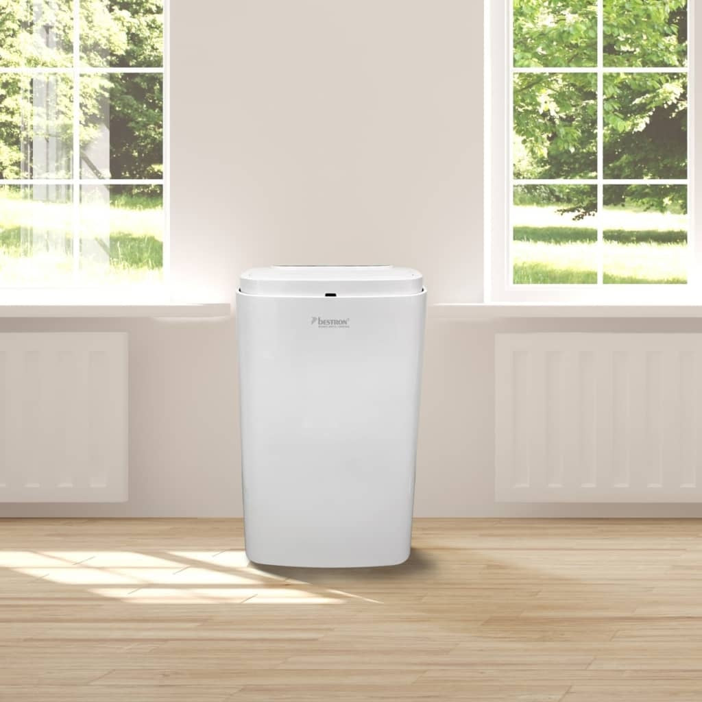 Bestron mobiele airco, airconditioning voor ruimtes tot 45m², koelvermogen 3,5 kW, met met CFC vrije koelmiddel, 12.000 BTU/h, kleur: wit