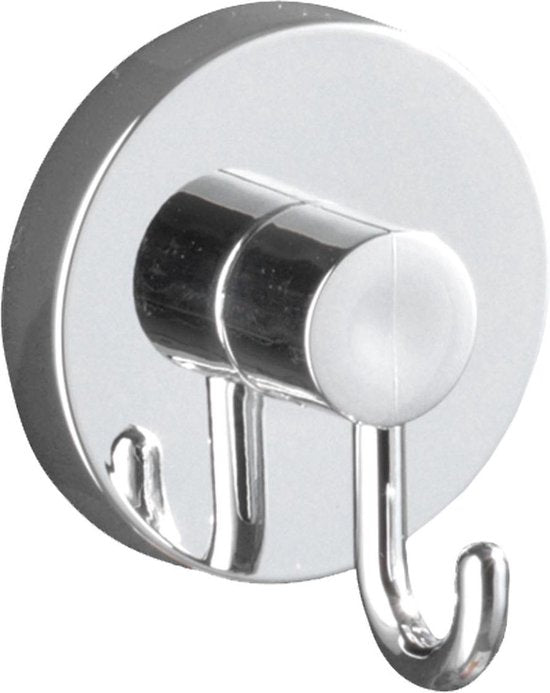 WENKO Vacuum-Loc Crochets pour serviettes, lot de 2, chrome - Crochet mural - Porte-serviettes - Crochets pour serviettes - Fixation sans perçage