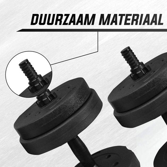 Fitby Dumbells - Haltères - Jeu de poids - Haltères réglables - Jeu d'haltères - Jeu d'haltères - 15 kg
