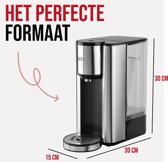 DistinQ Distributeur d'eau chaude - Bouilloire instantanée de luxe - 2,5 litres - Robinet d'eau chaude avec réservoir amovible - bouilloire
