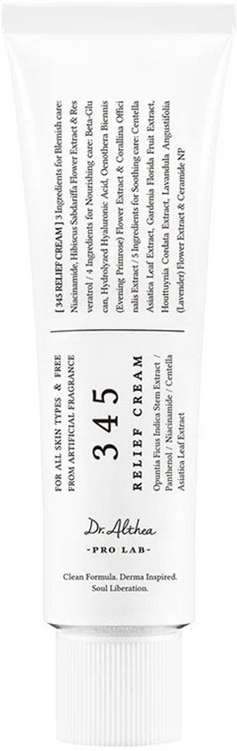 Crème apaisante Dr. Althea 345 - Gel-crème régénérant pour les peaux acnéiques et sensibles - 50 ml