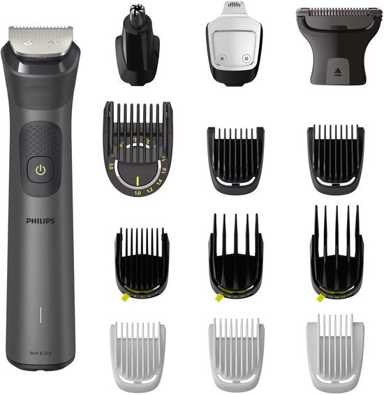 Philips Série 7000 MG7940/75 - Tondeuse tout-en-un - 15 fonctions - Visage, cheveux et corps - Argent
