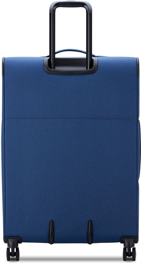 Valise souple – Delsey Paris x Benetton – Polyester durable – Extensible – TSA – 76 cm – Bleu foncé