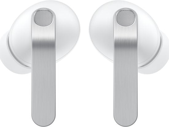 Écouteurs sans fil Samsung Galaxy Buds4 Pro - Blanc - ANC adaptatif - Double haut-parleur - Bluetooth 6.1 - IP57 - Jusqu'à 30 heures
