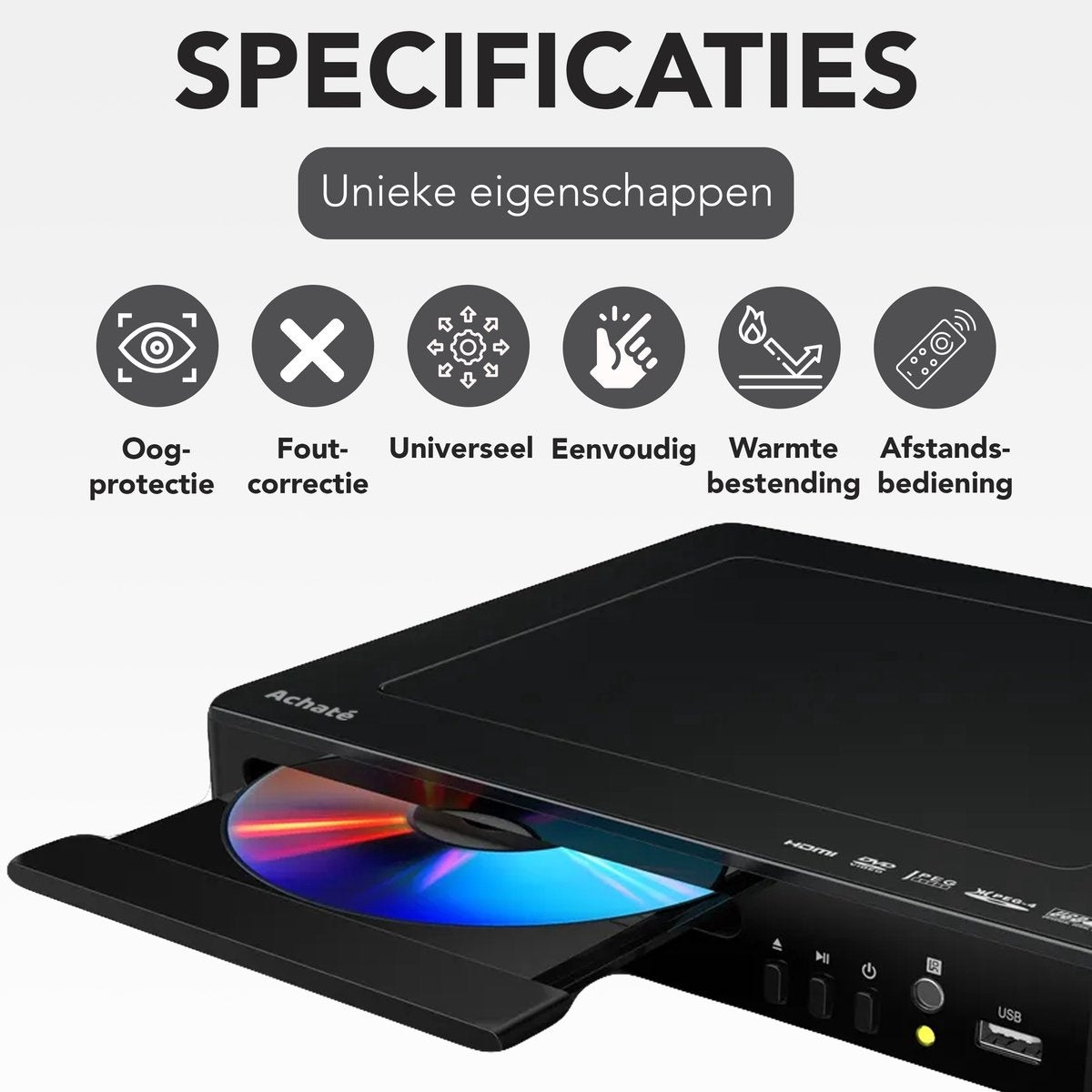 Achaté Lecteur DVD avec HDMI - USB - 1080p HD