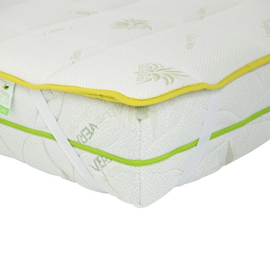 Vitality Pur - Protège-matelas Aloe Vera - Confort supplémentaire et protection du matelas - 90x200 cm