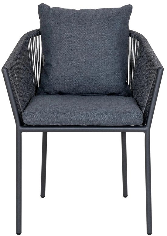 house nordic salerno garden chair - dark grey - set of 4