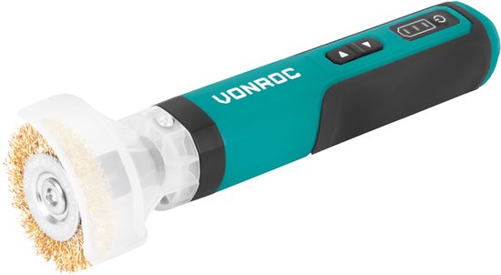 VONROC Brosse à désherber électrique - 4V - Câble USB-C inclus
