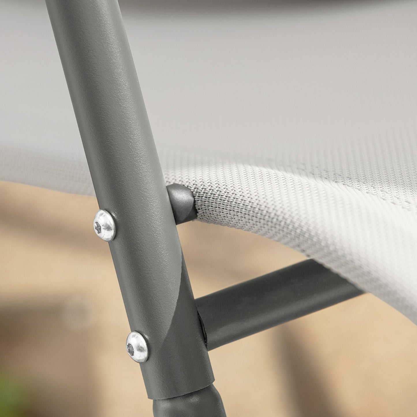 SoBuy Rocking Chair - avec Side Bag - max 120kg - 145x84x57cm