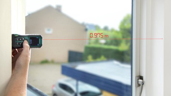 VONROC Télémètre laser - Portée de 40 mètres - Référence de mesure réglable