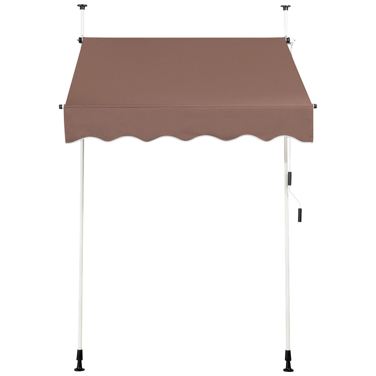 Coast Klemmarkies 150 cm - Store extensible - Hauteur réglable - Résistant aux UV - Marron café