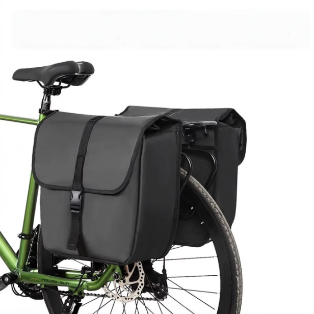 Sacoche de vélo Costic hydrofuge - Noir - 35 x 17 x 39 cm - Système de fermeture rapide