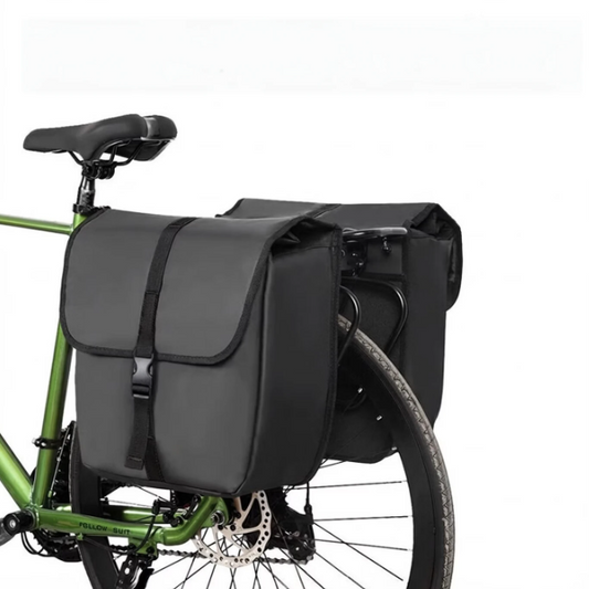 Sacoche de vélo Costic hydrofuge - Noir - 35 x 17 x 39 cm - Système de fermeture rapide