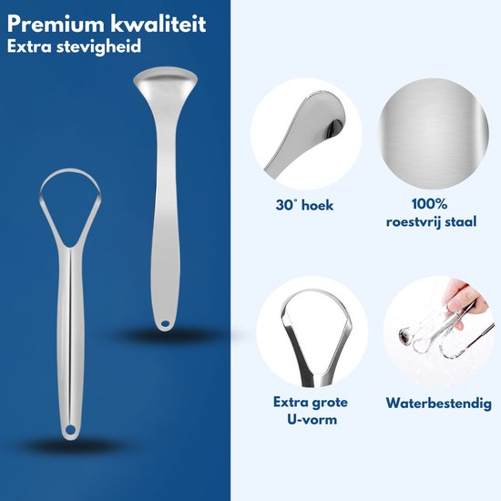 VAIVE Tongue Scraper Set - gratte-langue - gratte-langue - nettoyant - soins bucco-dentaires - brosse à langue