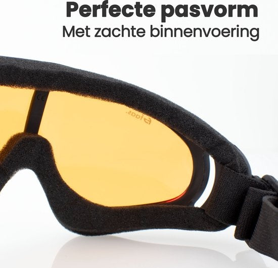 Skibril - Verstelbaar - UV Beschermend - Snowboardbril - Dames / Heren - Oranje